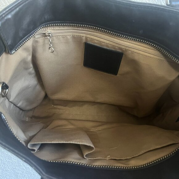 Black Leather Coach Handbag - Picture 8 of 8